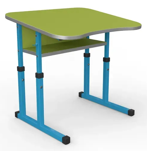 Стіл учнівський одномісний з нахилом №4-7 без полиці /700х500 МФ Вересень